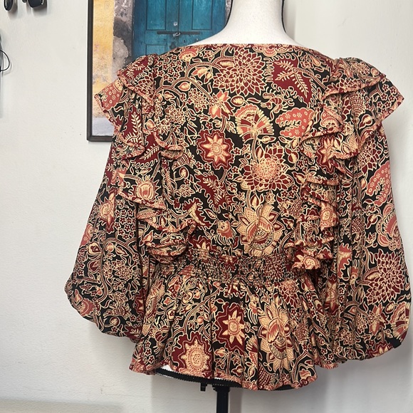 NWT!! Love the Label Anthropologie Jaipur Printed Top - Picture 6 of 8